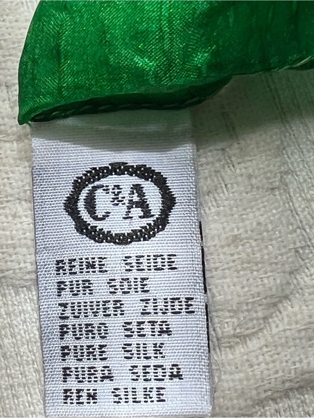 C&A Vintage Geometric Vivid Silk Scarf